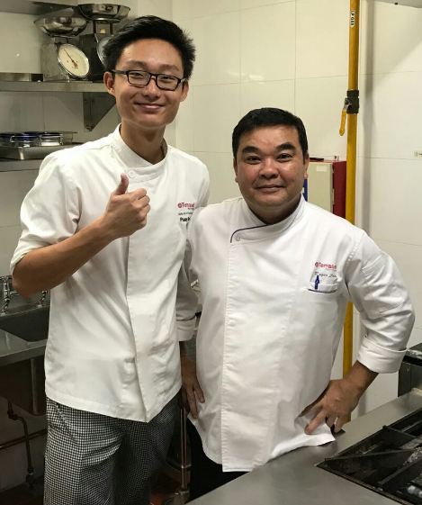 Rui Yang with Chef Roger