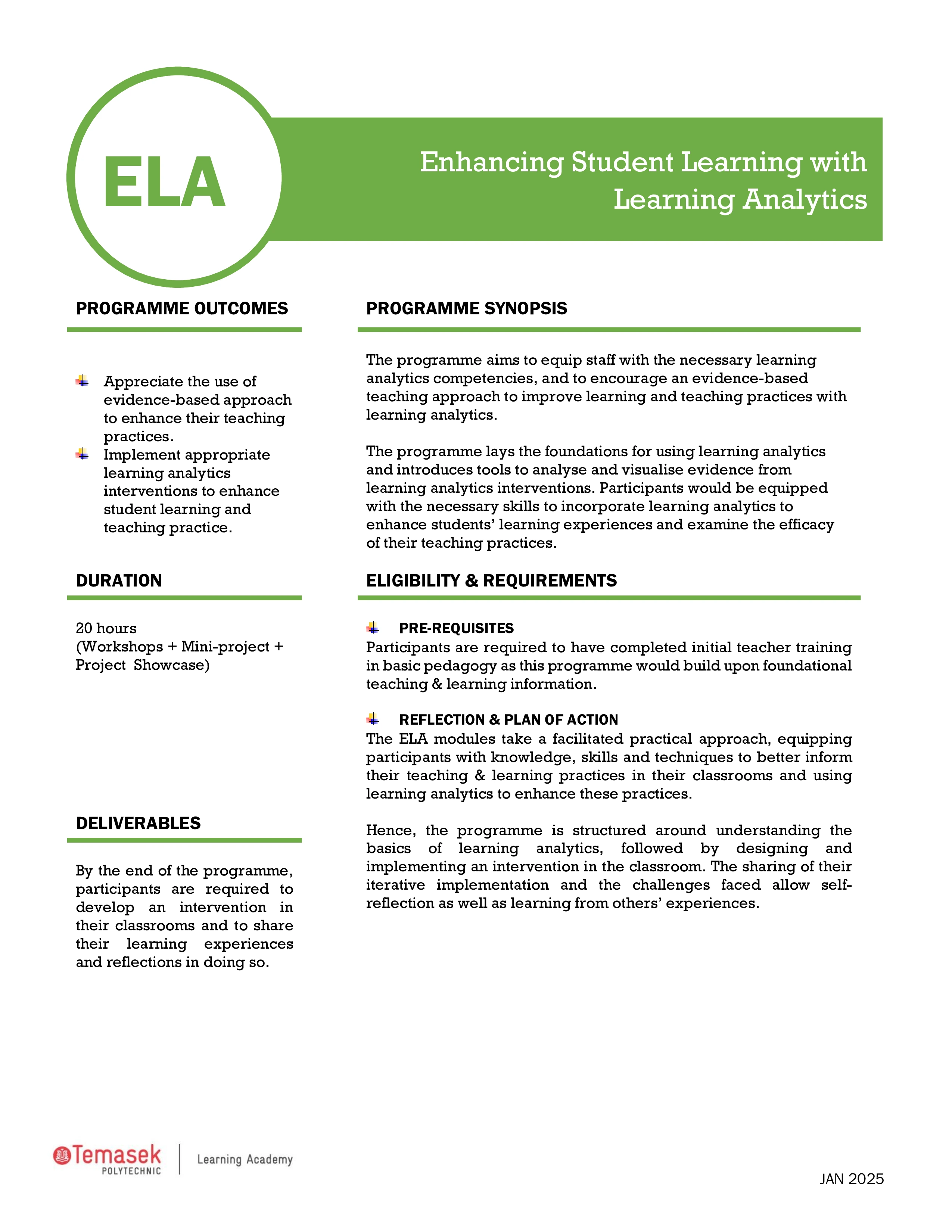 ELA brochure